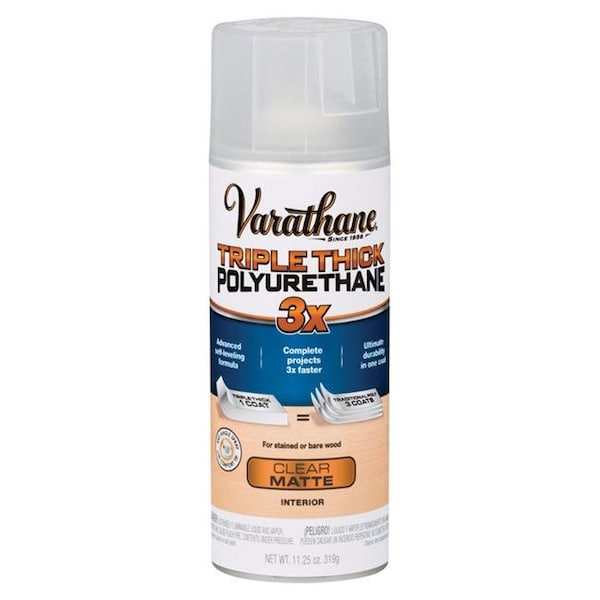 Varathane Varathane 1694652 11.25 oz Triple Thick Transparent Polyurethane Clear Matte; Pack of 6 1694652 - main